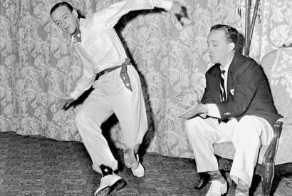 Dancing feat: Fred Astaire and Bing Crosby rehearsing choreography for Blue Skies