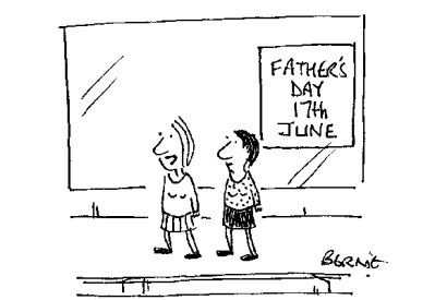 ‘Dad’s a lot easier to buy for now that he’s a woman.’