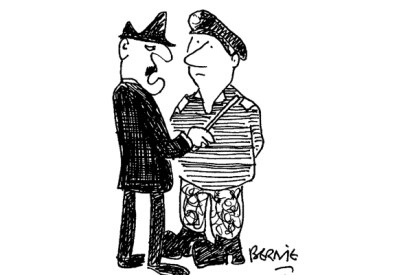 ‘Watch your language, trooper — you swear like a foreign secretary.’