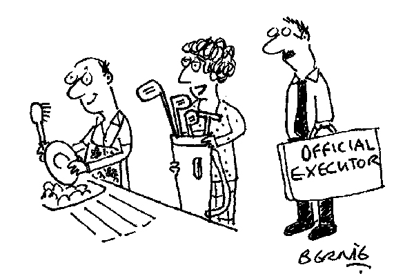 ‘Peter Stringfellow has left you all his clubs.’