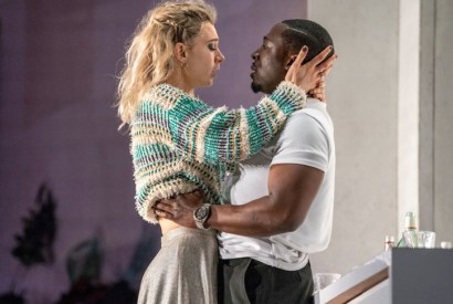 Vanessa Kirby as Julie and Eric Kofi Abrefa as Jean in Julie at the National Theatre. Photo: Richard H Smith