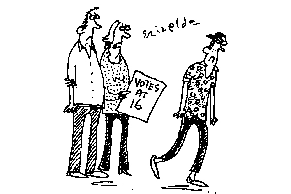 ‘He demands his democratic right to draw a phallus on a ballot paper.’