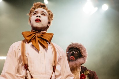 Ken Nwosu and Alistair Toovey in An Octoroon at the National Theatre