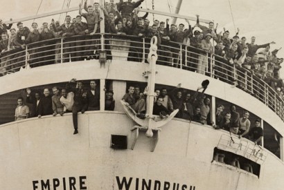 The Empire Windrush arriving from Jamaica, 1948, at Tilbury docks. Photo: Daily Herald Archive / SSPL / Getty Images