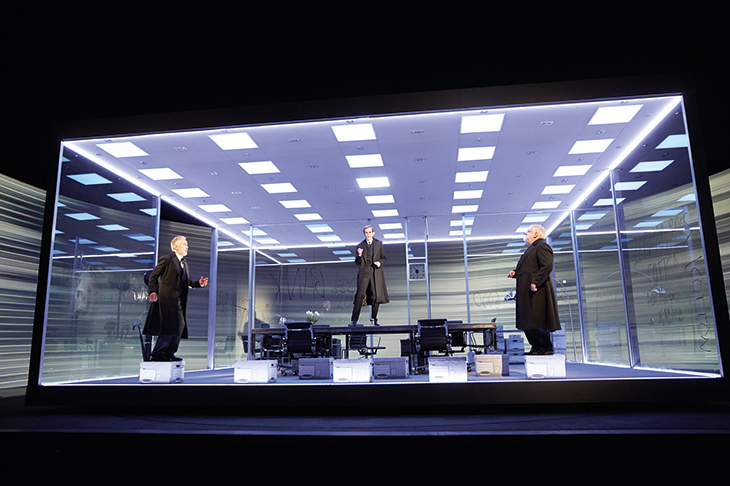 Family fortunes: Ben Miles, Adam Godley and Simon Russell Beale in The Lehman Trilogy