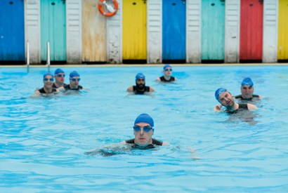 That sinking feeling: Rob Brydon (Eric) and his fellow asshats in Swimming with Men