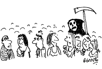 ‘Someone I don’t want to meet just walked in.’