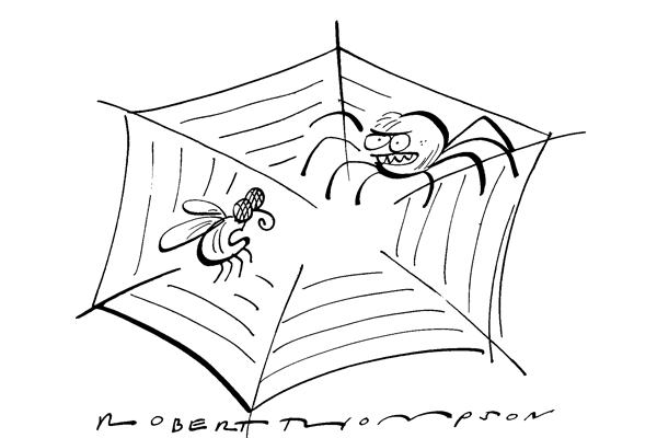 ‘Oh dear, I appear to have strayed into a rough neighbourhood.’