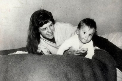 Blinded by love: Sylvia Plath with her son Nick in Devon in 1962
