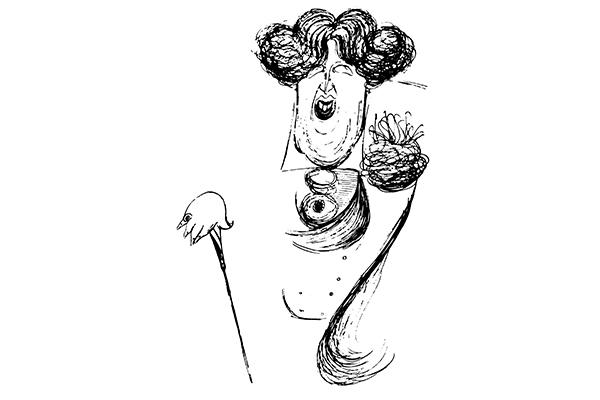 L’ecrivain irlandais Oscar Wilde, by Max Beerbohm