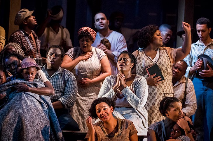Thrilling, heartbreaking music drama — you need to see it: Sarah-Jane Lewis as Annie with the chorus in ENO’s Porgy and Bess