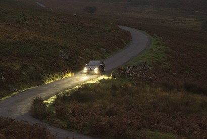 Car On Country Road, Dartmoor, UK