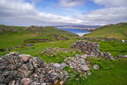 Ceannabeinne, the now ruined village near Durness in the Scottish Highland, was a thriving community before the Clearances. Credit: Getty Images