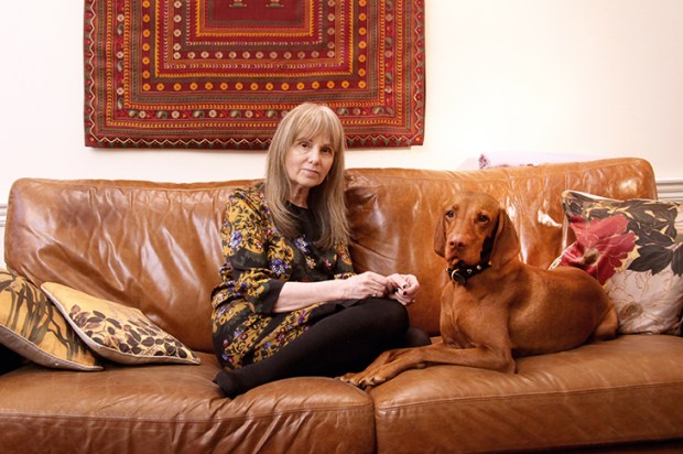 Jane Haynes, self-styled Desdemona of the consulting room, with her dog Dido