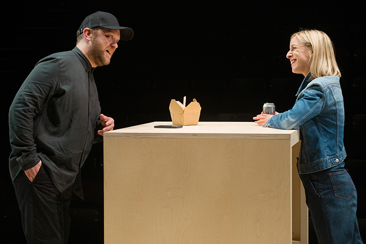 Sam Troughton and Claudie Blakley in Nina Raine's Stories. Photo: Sarah Lee