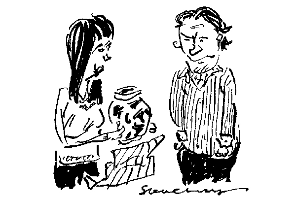 ‘Oh darling, it’s lovely. Just what the charity shop is looking for!’