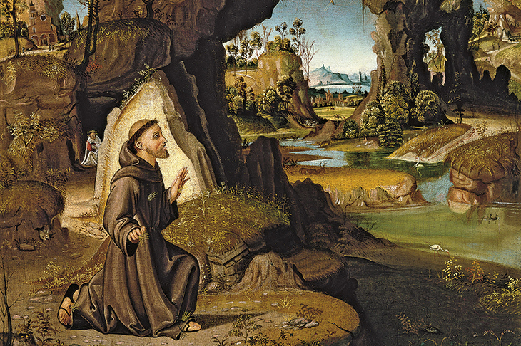 St Francis receiving the stigmata. Credit Getty Images