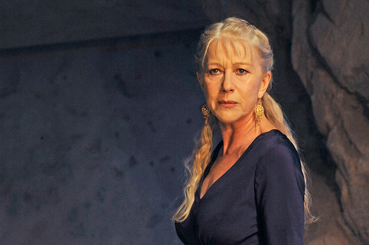 Helen Mirren in the title role of Phèdre, in the 2009 production at the National directed by Nicholas Hytner. ‘I was honoured to be involved in the very first NT Live broadcast,’ she writes in her foreword to Dramatic Exchanges. ‘Suddenly we were performing to many thousands of people’