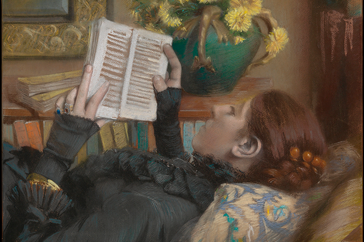 ‘The Artist’s Wife Reading’ by Albert Bartholomé, 1883. From Books Do Furnish a Painting