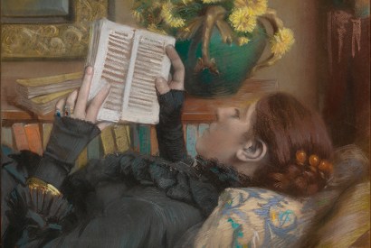 ‘The Artist’s Wife Reading’ by Albert Bartholomé, 1883. From Books Do Furnish a Painting
