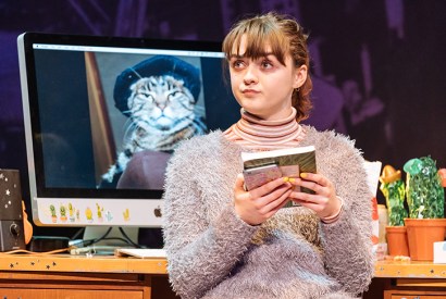 Maisie Williams as Caroline in the breathtaking new play 'I and You' at Hampstead Theatre. Photo: Manuel Harlan
