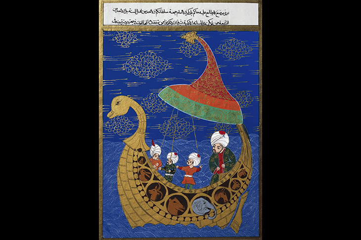 The Sultan crosses the Golden Horn.