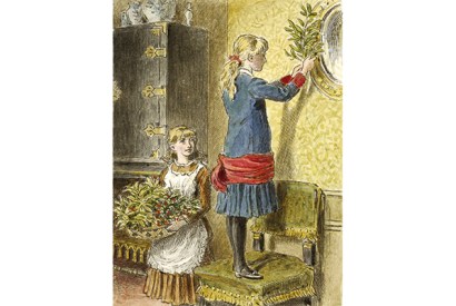 ‘Decorating for Christmas’ by Alfred W. Cooper (1854)