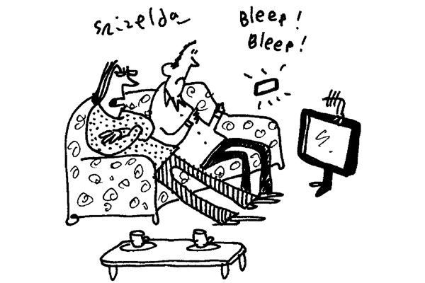 ‘For goodness sake! Turn your cabinet resignations app off.’