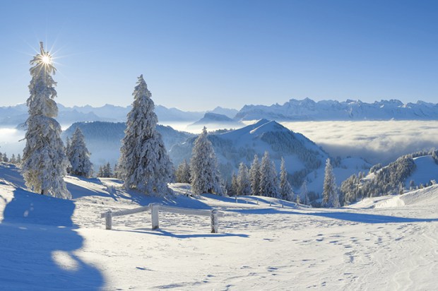 View from the Rigi, Switzerland. The last great blizzard is predicted to be in 2040