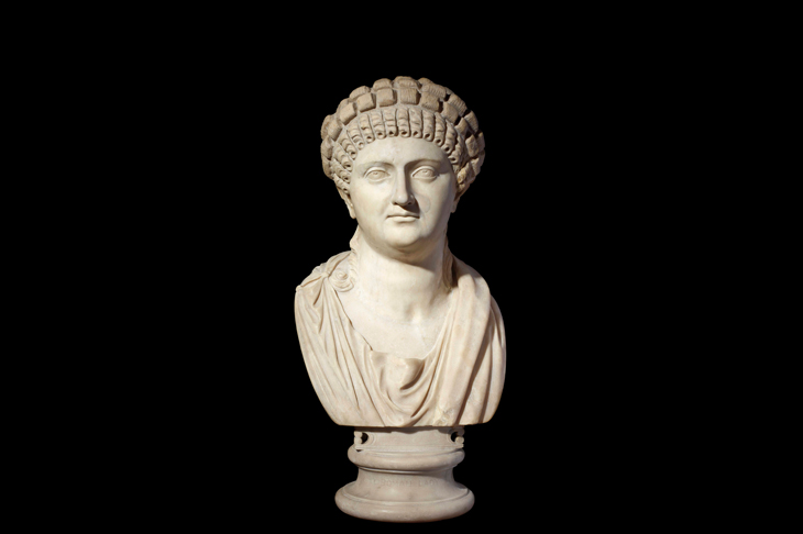 Female statue head Villa Casali, Italy, 55-65 CE marble. © Trustees of the British Museum, 2018. All rights reserved.