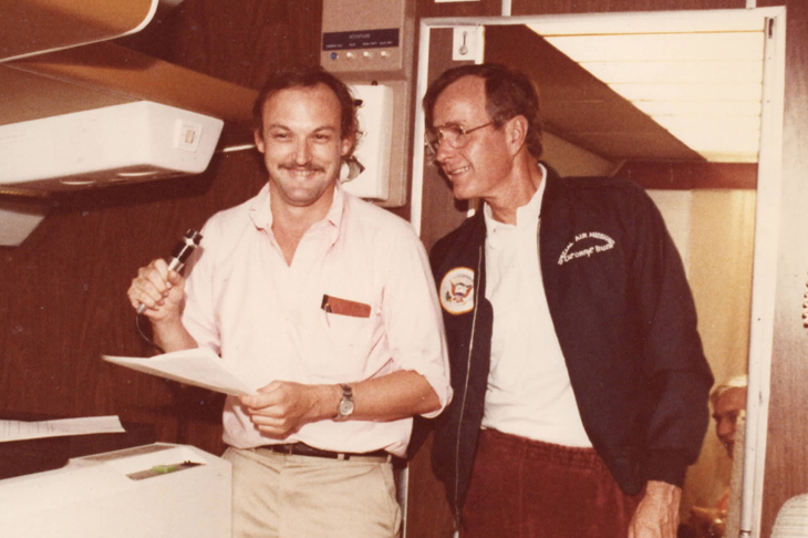 Christopher Buckley with George Bush