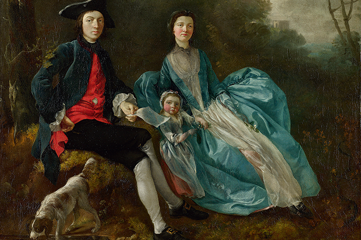 ‘The Artist with his Wife Margaret and Eldest Daughter Mary’, c.1748, by Thomas Gainsborough