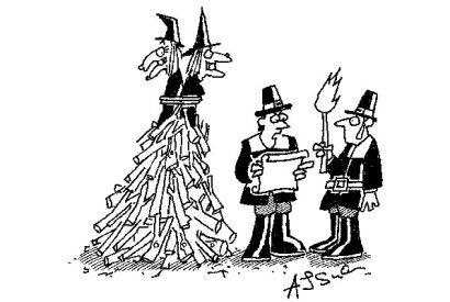 ‘Isn’t that typical? They’ve banned wood-burning covens.’