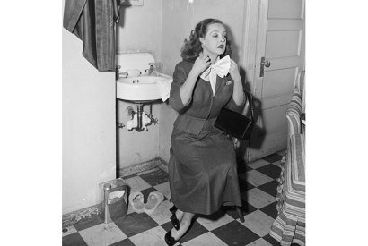 Fasten your seatbelts: Bette Davis in her dressing room during the filming of All About Eve