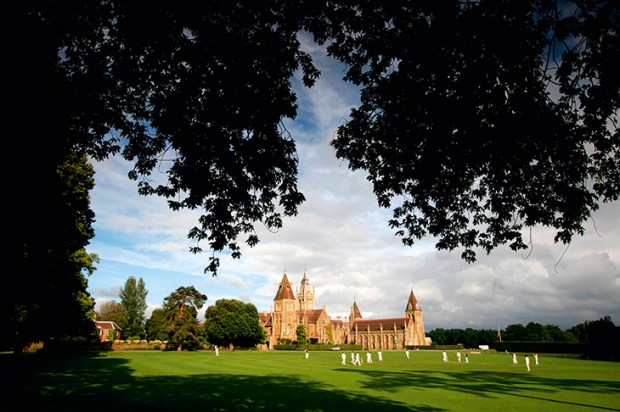 Faux-Gothic spires and the sound of leather on willow: a cricket match in 2007 at Charterhouse, one of the original ‘great nine’ English public schools