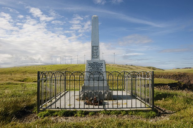 The memorial on Lewis marking the Iolaire tragedy