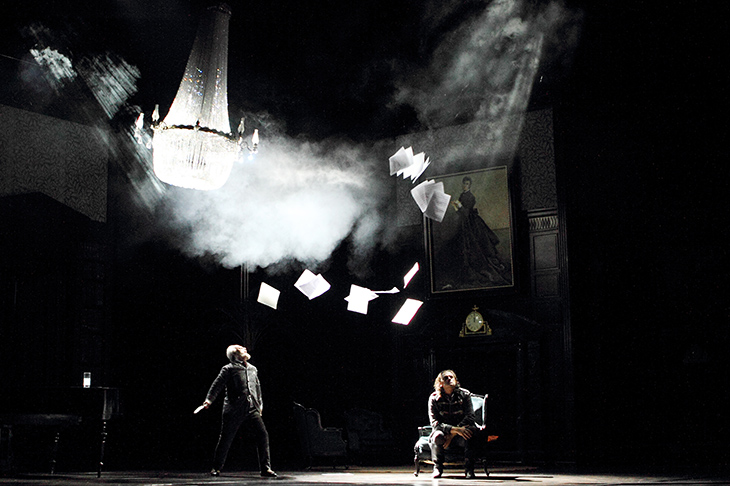 Philipp Fürhofer's handsome and often ingenious designs for the Royal Opera's overcomplicated new production of The Queen of Spades. Photo: ROH 2018 / Catherine Ashmore