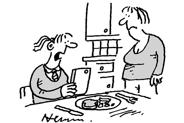 ‘I’m stockpiling my dinner in anticipation of the shortages ahead.’