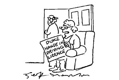 ‘Before you say it, no — you can’t hand in a marriage licence.’