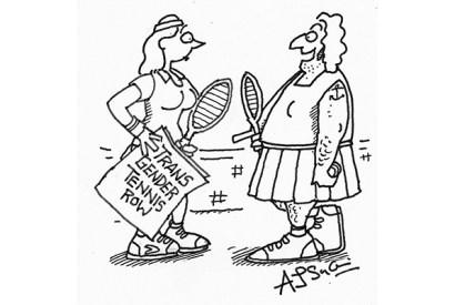 ‘I’m in the mixed doubles.’