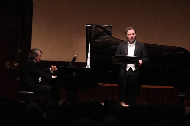 Christian Gerhaher and Gerold Huber at the piano in their 2016 Wigmore Hall recital. Photo: Amy T. Zielinski / Redferns