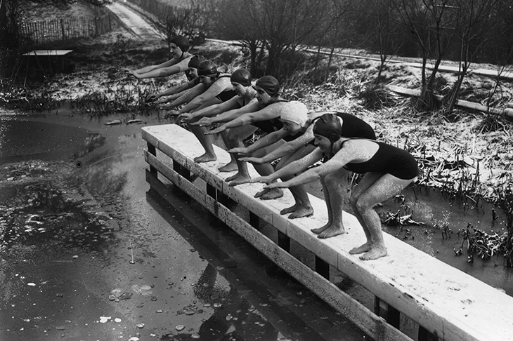 The big chill: Few winter swimmers bother with wetsuits