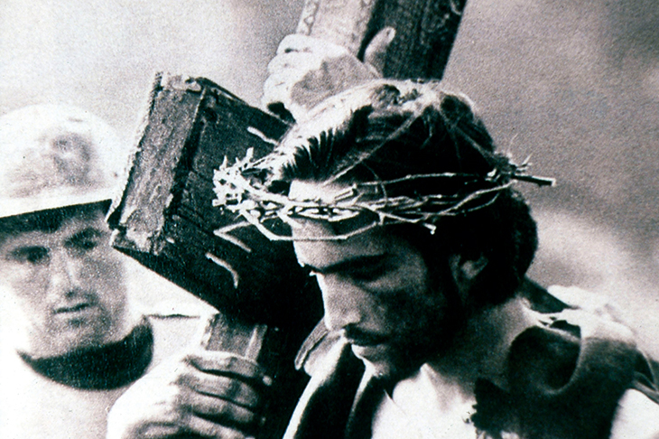 The road to Calvary: Enrique Irazoqui as Christ in Pier Paolo Pasolini’s 1964 film The Gospel According to Matthew