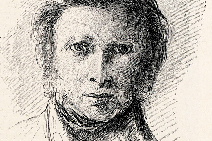 Portrait of Ruskin dated 1870