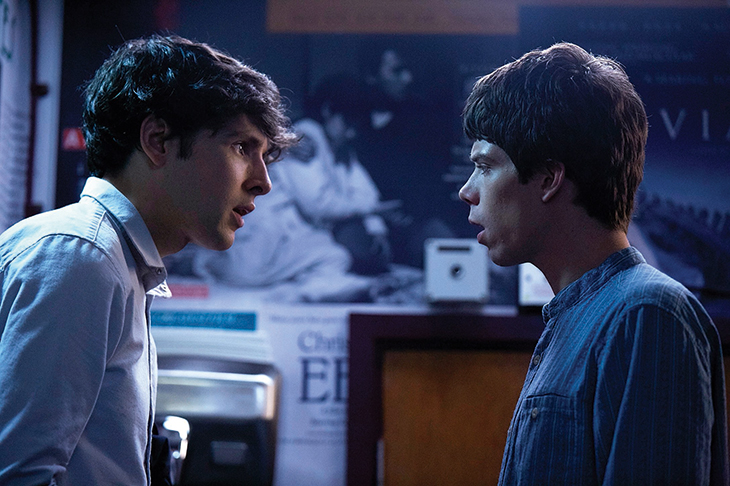Colin Morgan as Benjamin and Phénix Brossard as Noah in Simon Amstell’s Benjamin