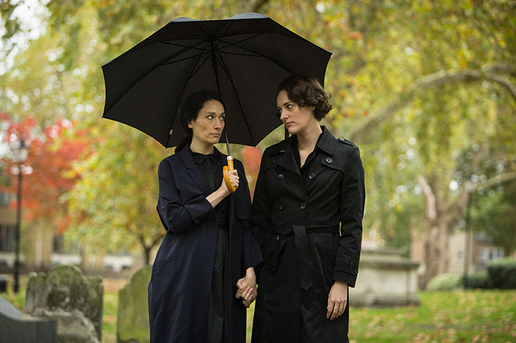 Sian Clifford as Claire and Phoebe Waller-Bridge as Fleabag