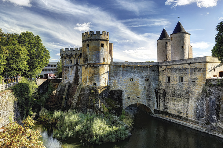 The Porte des Allemands in Metz, where France meets Germany and Luxembourg