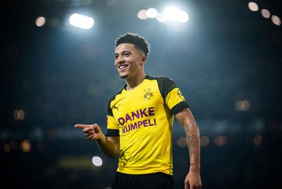 Jadon Sancho, Borussia Dortmund’s star player (Lukas Schulze/Bundesliga/DFL via Getty Imag-es)