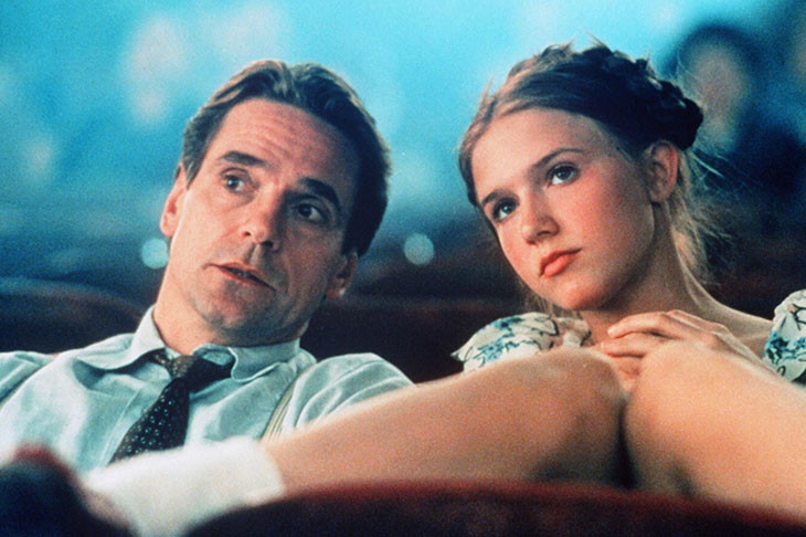 Dominique Swain as Lolita and Jeremy Irons as Humbert in Adrian Lyne’s 1997 film (Rex Fea-tures)