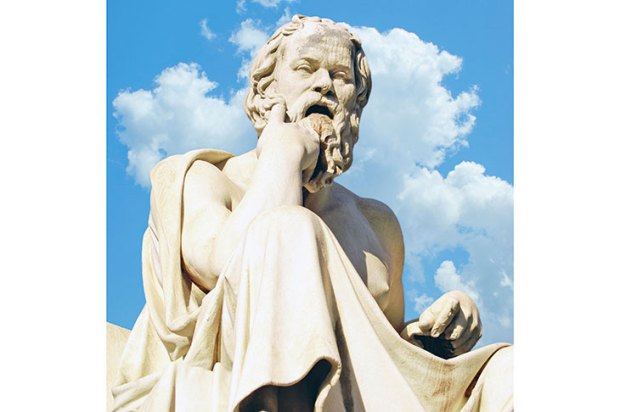 Statue of Socrates at the Academy of Athens
